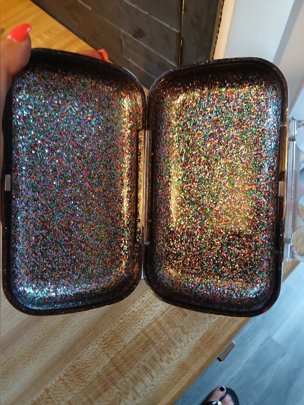 Alexander McQueen NWT RARE Multi Glittered Knuckle Bag & Dustbag - Picture 9 of 10